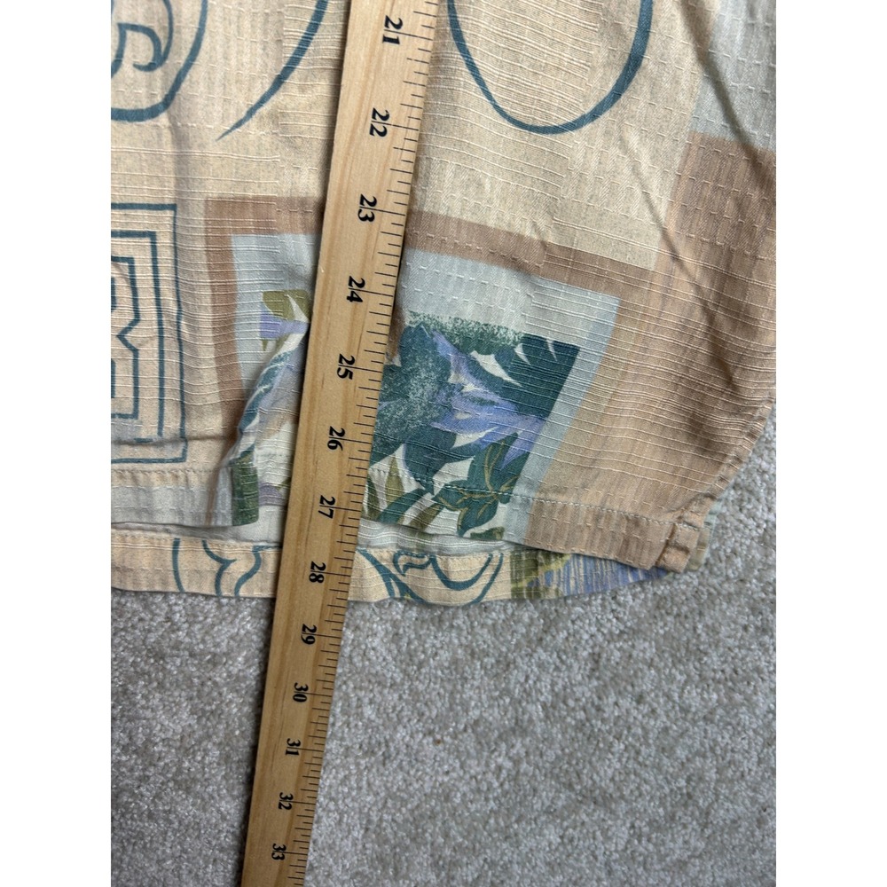 Tori Richard Honolulu Mens Large Silk Button Up Shirt Patchwork Floral Hawaiian - Picture 4 of 8